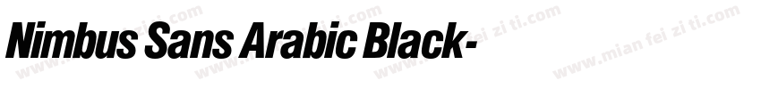 Nimbus Sans Arabic Black字体转换